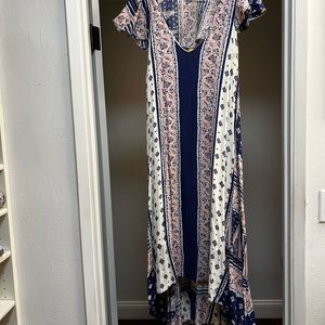 Anthropologie Mauve Floral dress